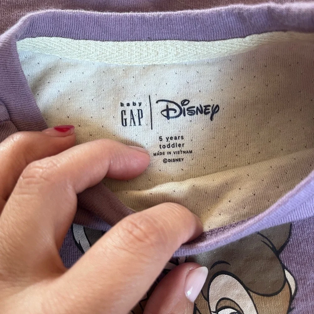 GAP Lavender Bambi Long Sleeve Tee
